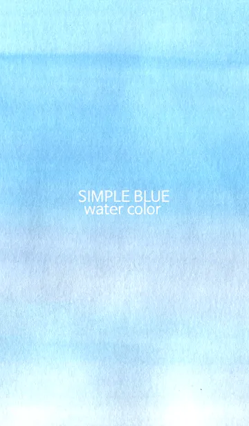 [LINE着せ替え] simple water blue colorの画像1