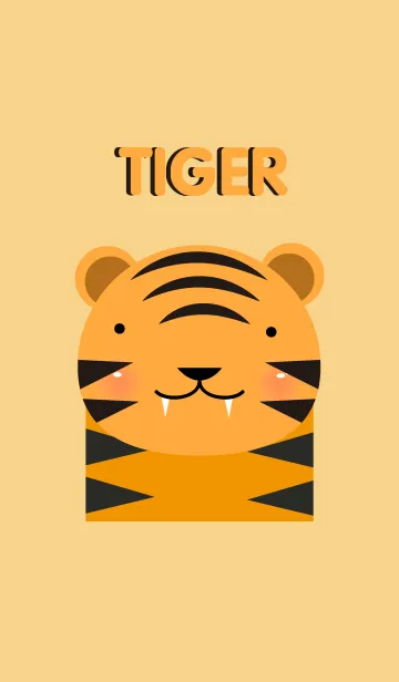 [LINE着せ替え] Simple tiger themeの画像1