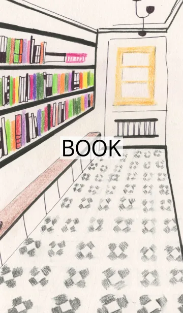 [LINE着せ替え] A room with booksの画像1