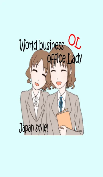 [LINE着せ替え] ビジネスと会社オフィスレディ OL 日本風編の画像1