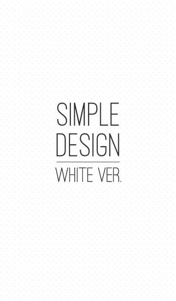 [LINE着せ替え] シンプルデザイン（ホワイトver.）の画像1