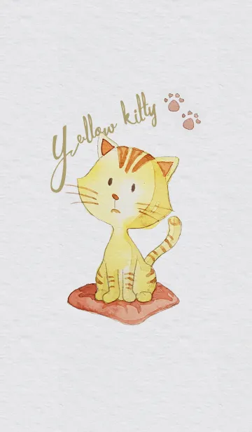 [LINE着せ替え] yellow kittyの画像1