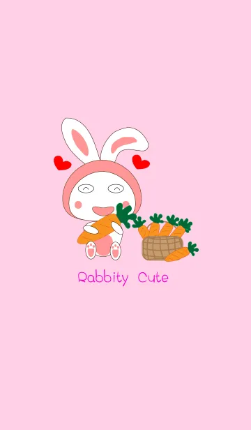 [LINE着せ替え] Rabbity Cuteの画像1