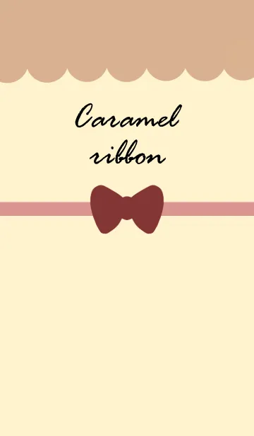 [LINE着せ替え] Caramel ribbon*の画像1