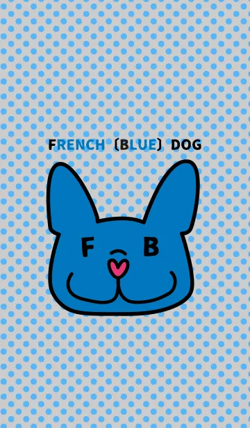 [LINE着せ替え] FRENCH BLUE DOGの画像1