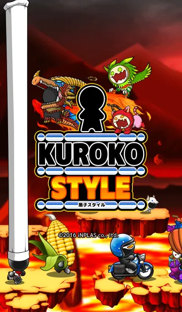 [LINE着せ替え] 黒子スタイル -着せ替え-の画像1