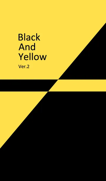 [LINE着せ替え] Black ＆ Yellow 2の画像1