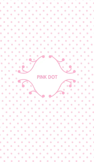 [LINE着せ替え] pink dot_01の画像1
