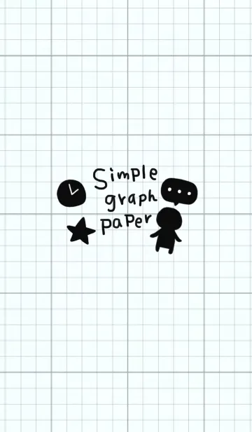 [LINE着せ替え] Simple graph paperの画像1