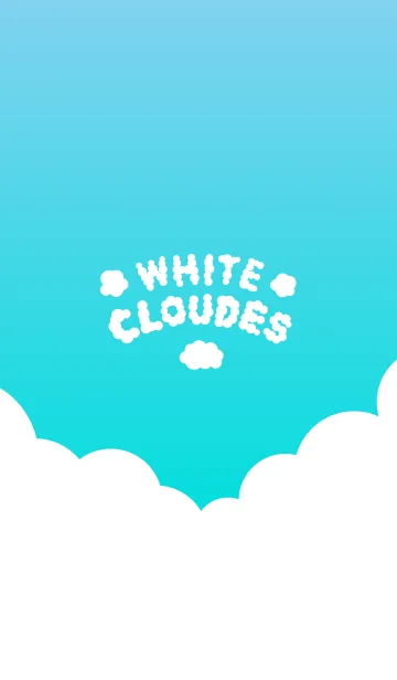 [LINE着せ替え] White clouds in the blue skyの画像1
