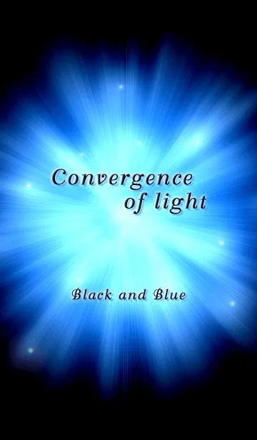 [LINE着せ替え] Convergence of light(Black And Blue)の画像1