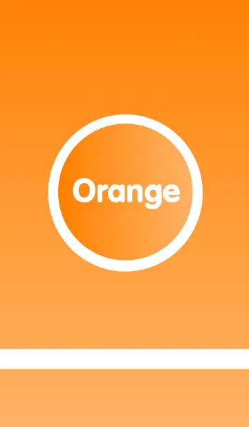 [LINE着せ替え] Simple Orange themeの画像1