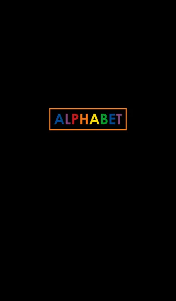 [LINE着せ替え] Alphabet in Blackの画像1