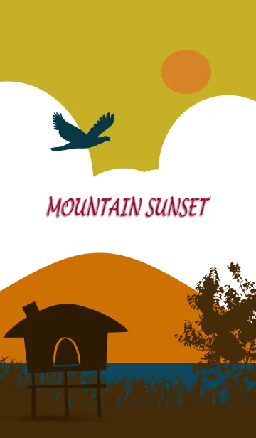 [LINE着せ替え] Mountain sunsetの画像1