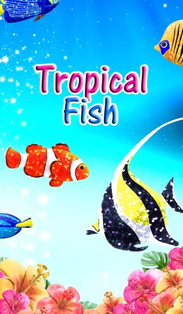 [LINE着せ替え] Tropical Fish（キラキラ☆熱帯魚）の画像1