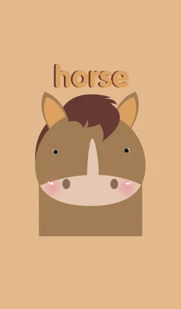 [LINE着せ替え] Simple Horse themeの画像1