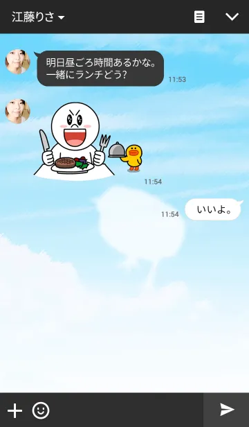 [LINE着せ替え] Sky Rooster～空の酉～の画像3