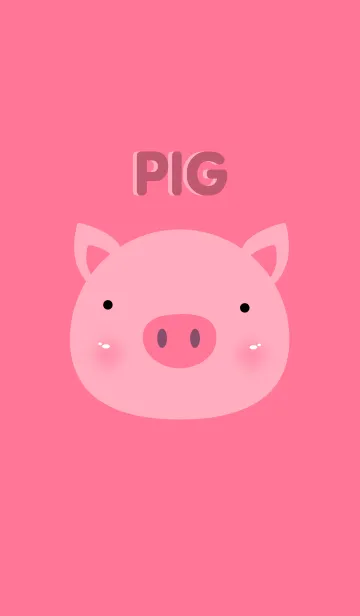 [LINE着せ替え] Cute Pig theme v.2の画像1