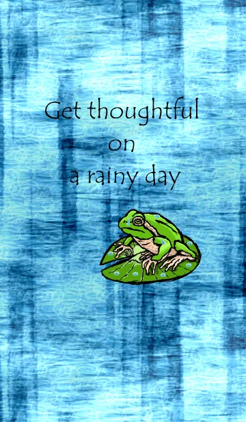 [LINE着せ替え] 物思いにふける雨の日の画像1