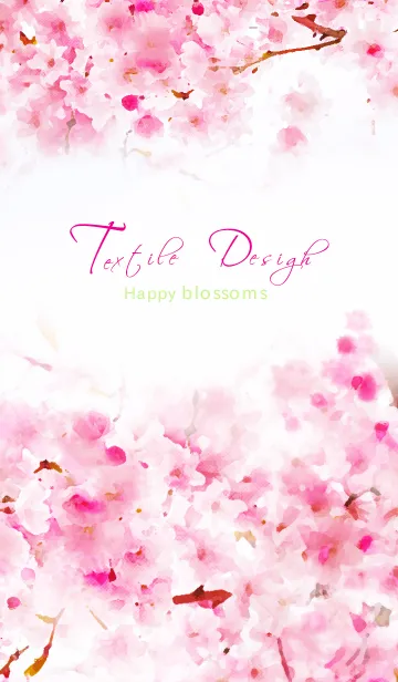 水彩花 Happy blossomsの着せ替えメイン画像
