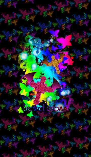 [LINE着せ替え] Jewel cross -Rainbow-の画像1