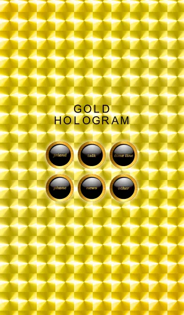[LINE着せ替え] ゴールドホログラムの画像1