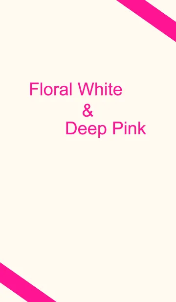 [LINE着せ替え] Floral White ＆ Deep Pinkの画像1