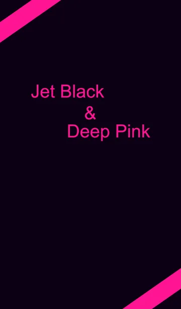 [LINE着せ替え] Jet Black ＆ Deep Pinkの画像1
