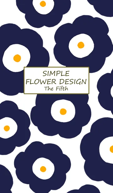 [LINE着せ替え] SIMPLE FLOWER DESIGN 5の画像1