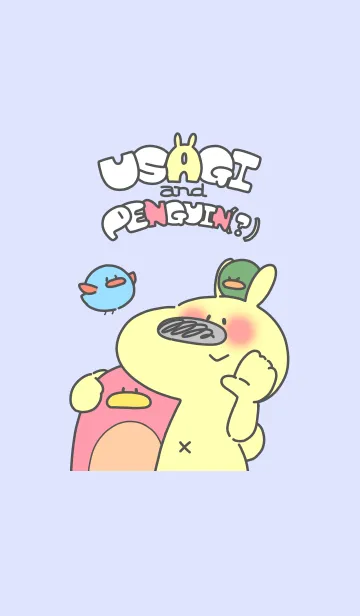 [LINE着せ替え] うさぎとペンギン(？)の画像1