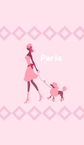 [LINE着せ替え] パリの女の子の画像1
