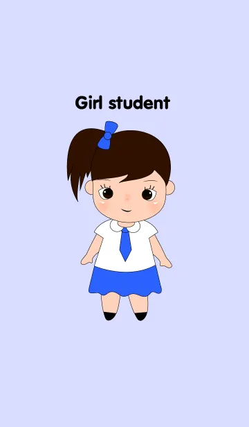 [LINE着せ替え] Girl studentの画像1