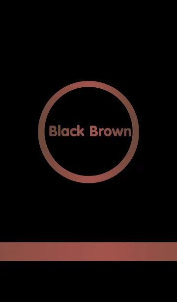 [LINE着せ替え] Simple Black Brown (Circle)の画像1