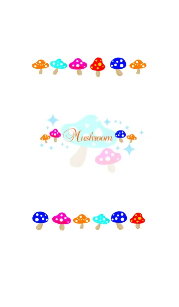 [LINE着せ替え] Colorful Mushroomsの画像1