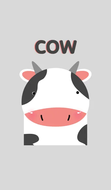 [LINE着せ替え] Simple cow theme v.2の画像1