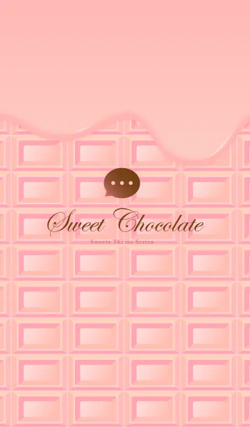 [LINE着せ替え] Sweet Chocolate ピンクチョコのきせかえの画像1