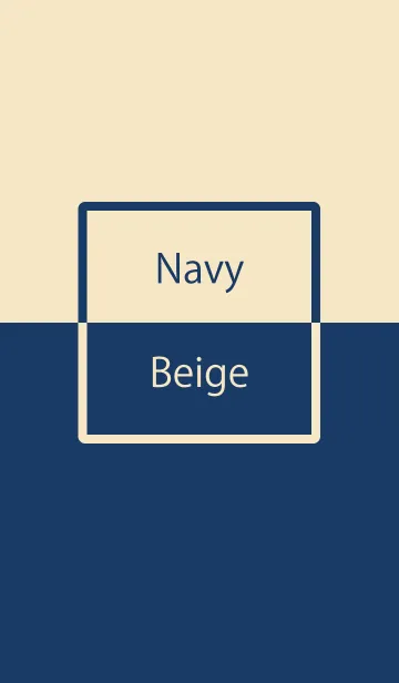 [LINE着せ替え] Navy ＆ Beige Simple design 7の画像1