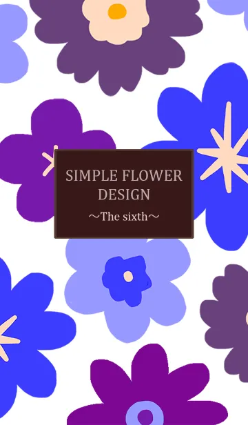 [LINE着せ替え] SIMPLE FLOWER DESIGN 6の画像1