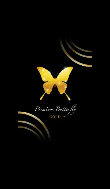[LINE着せ替え] Premium Butterfly -GOLD-の画像1