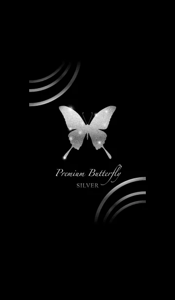 [LINE着せ替え] Premium Butterfly -SILVER-の画像1