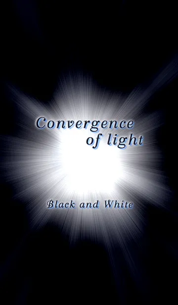 [LINE着せ替え] Convergence of light(BlackAndWhite)の画像1
