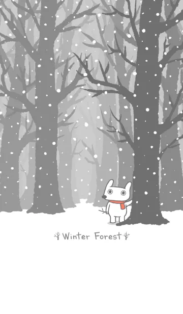 [LINE着せ替え] Hey Bu！-Winter Forestの画像1