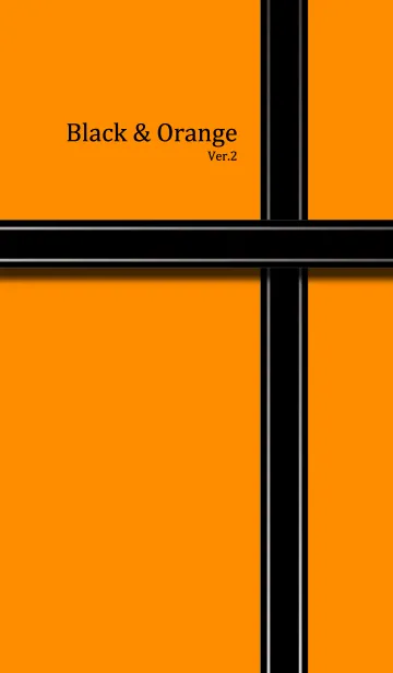 [LINE着せ替え] Black ＆ Orange 2の画像1