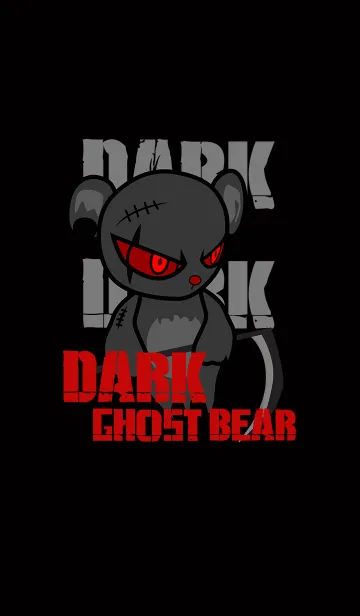 [LINE着せ替え] Dark Ghost Bearの画像1