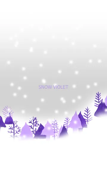 [LINE着せ替え] snow violet_03の画像1
