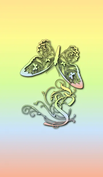 ～バタフライ イニシャル S～の着せ替えメイン画像