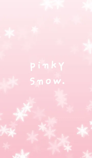 [LINE着せ替え] ピンクの雪 pinky snow.の画像1