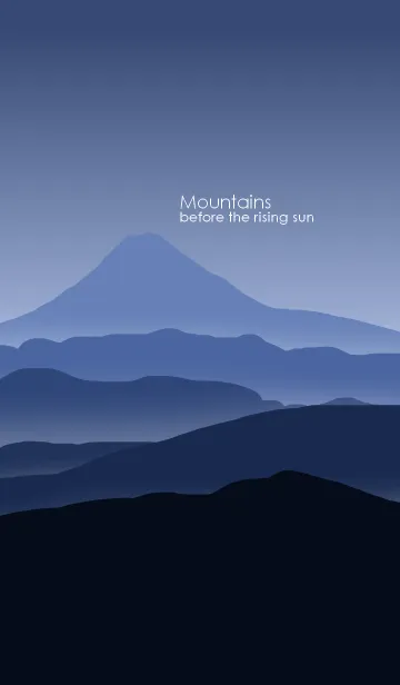 [LINE着せ替え] Mountains before the rising sunの画像1