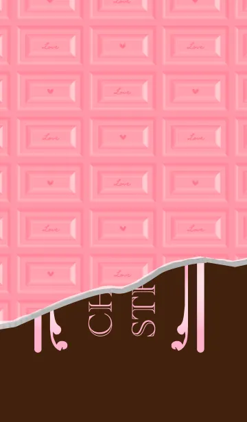 いちごチョコレートの着せ替え(UDver.)のLINE着せ替え