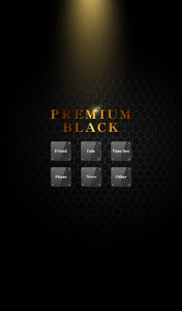 [LINE着せ替え] 高級ブラック～premium black～の画像1